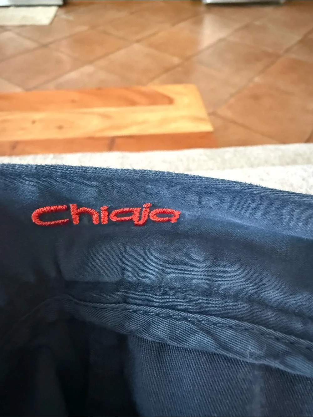 Isaia  Navy Cotton Chinos